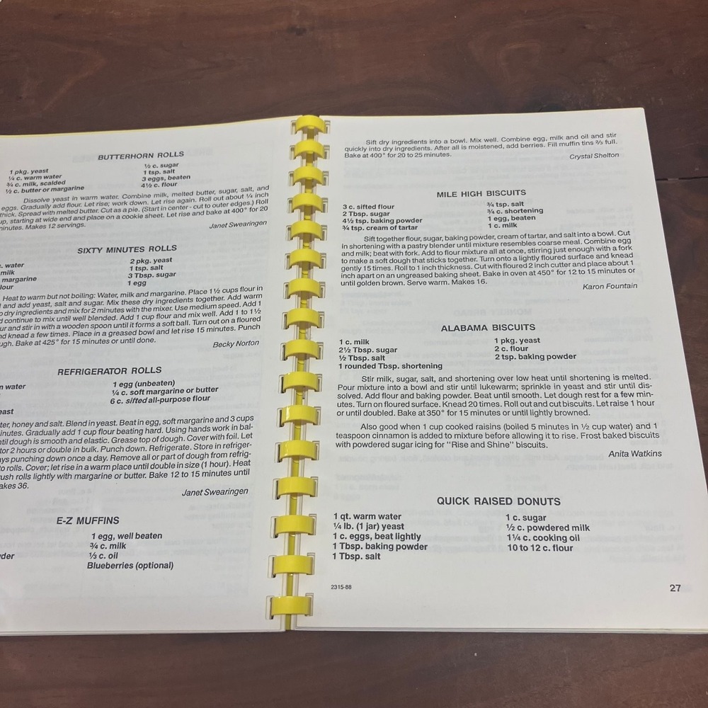 Kitchen Kapers Scotland County Head Start Cookbook 1989 Spiral-Bound - Picture 6 of 9